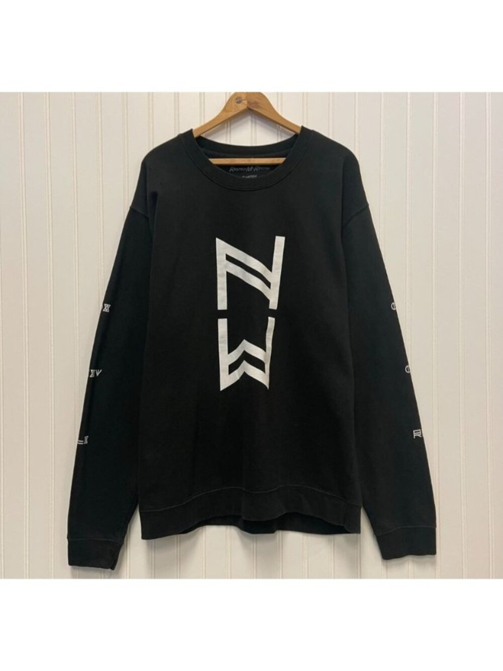 Respect My Region Crewneck Sweatshirt SS3000 Cotton Long Sleeve Black Size XL